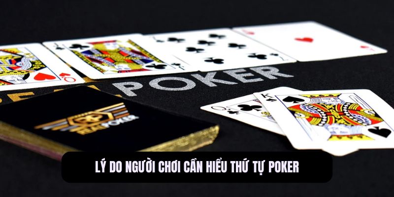 thứ tự poker