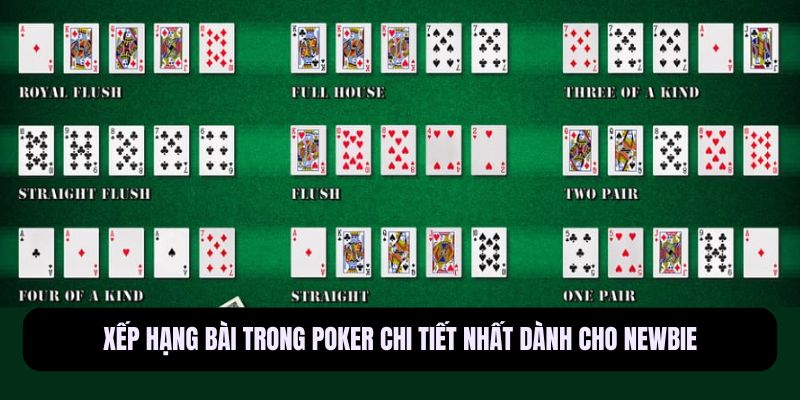 thứ tự poker